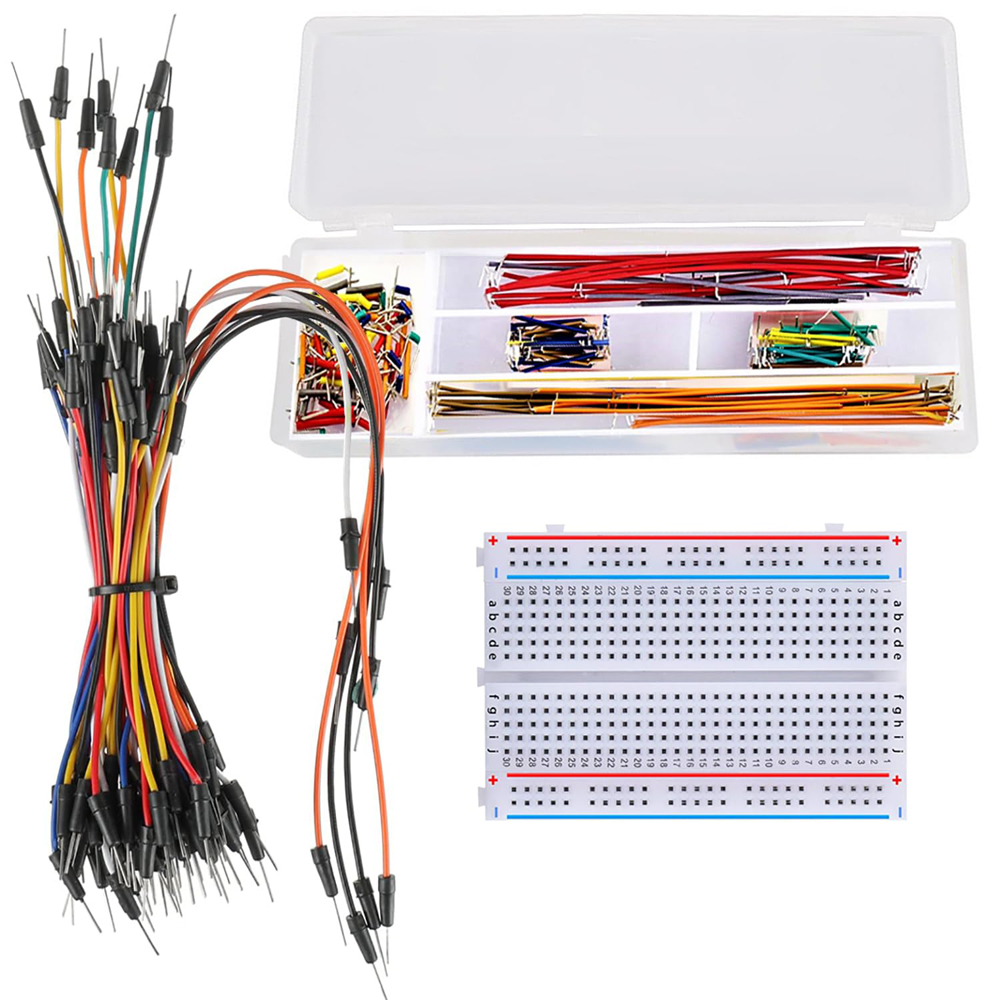 Diy Electronics Breadboard - Breadboard Jumper Wire Kit with 400-Point