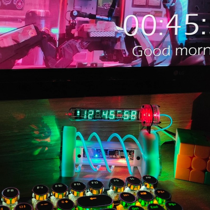Room Design Clock Bedside Tabl - огляд і ціна Diy Electronics Table