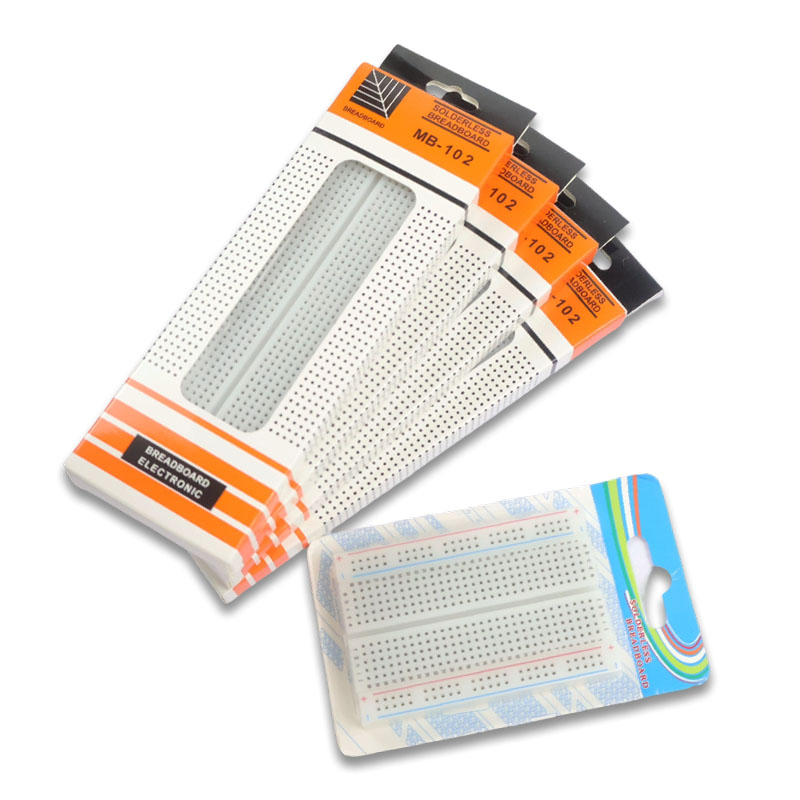 4/3/2PCS MB-102 Breadboard 400 - огляд і ціна Diy Electronics Breadboard