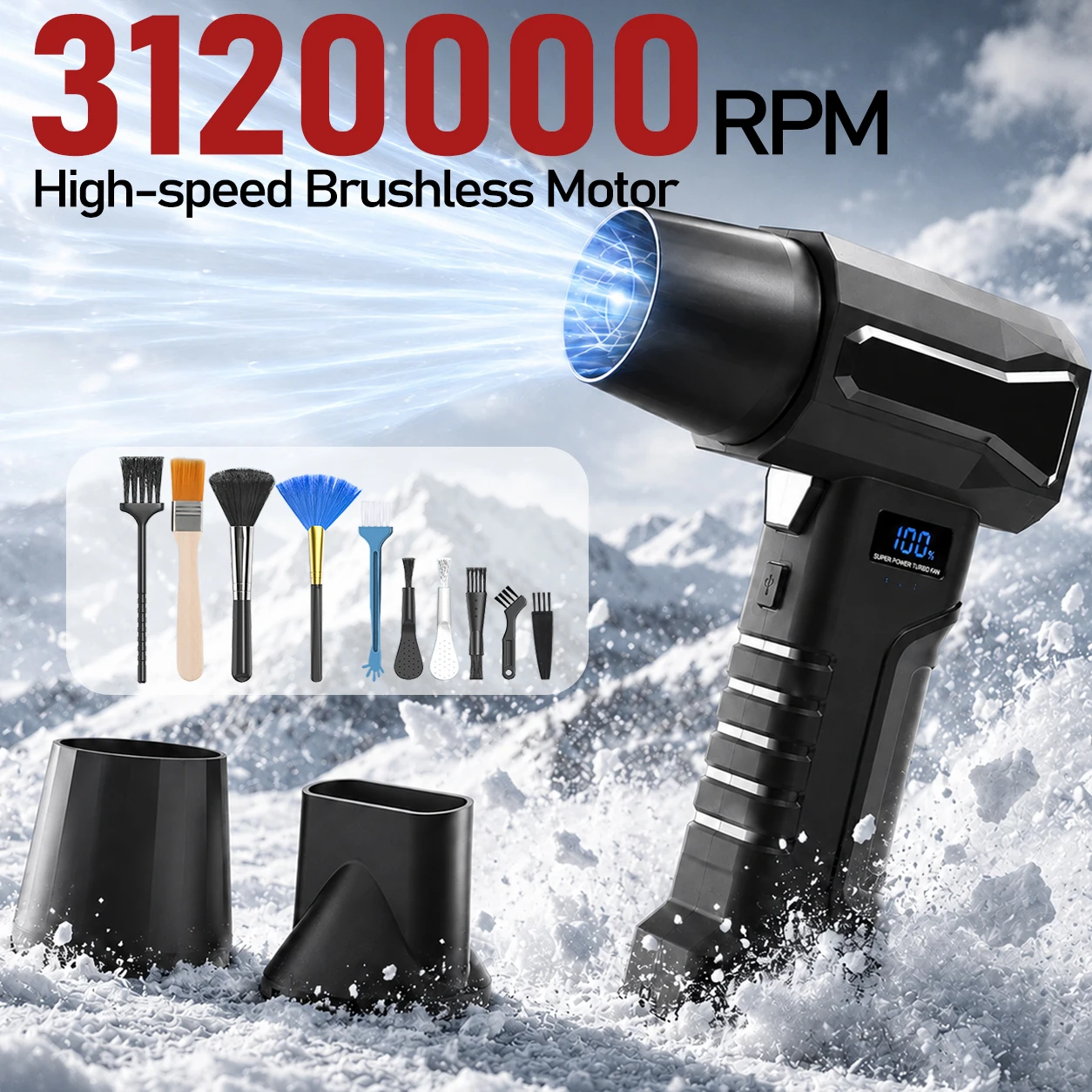 3120000RPM Jet Air Blower Supe - огляд і ціна Diy Electronics Cleaner