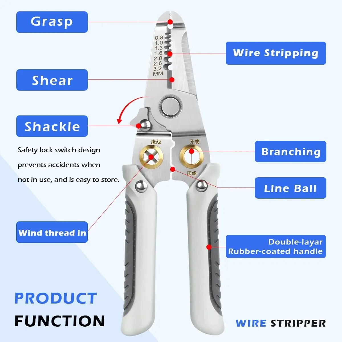 6 In 1 Wire Stripper Special W - огляд і ціна Wire Stripper Cutter