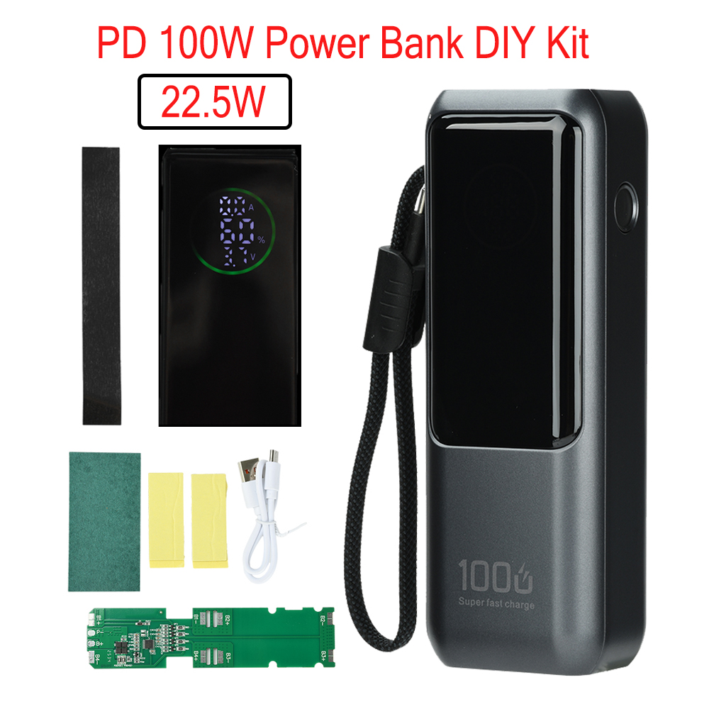 PD 100W Fast Charging Power Ba - огляд і ціна Diy Electronics Storage
