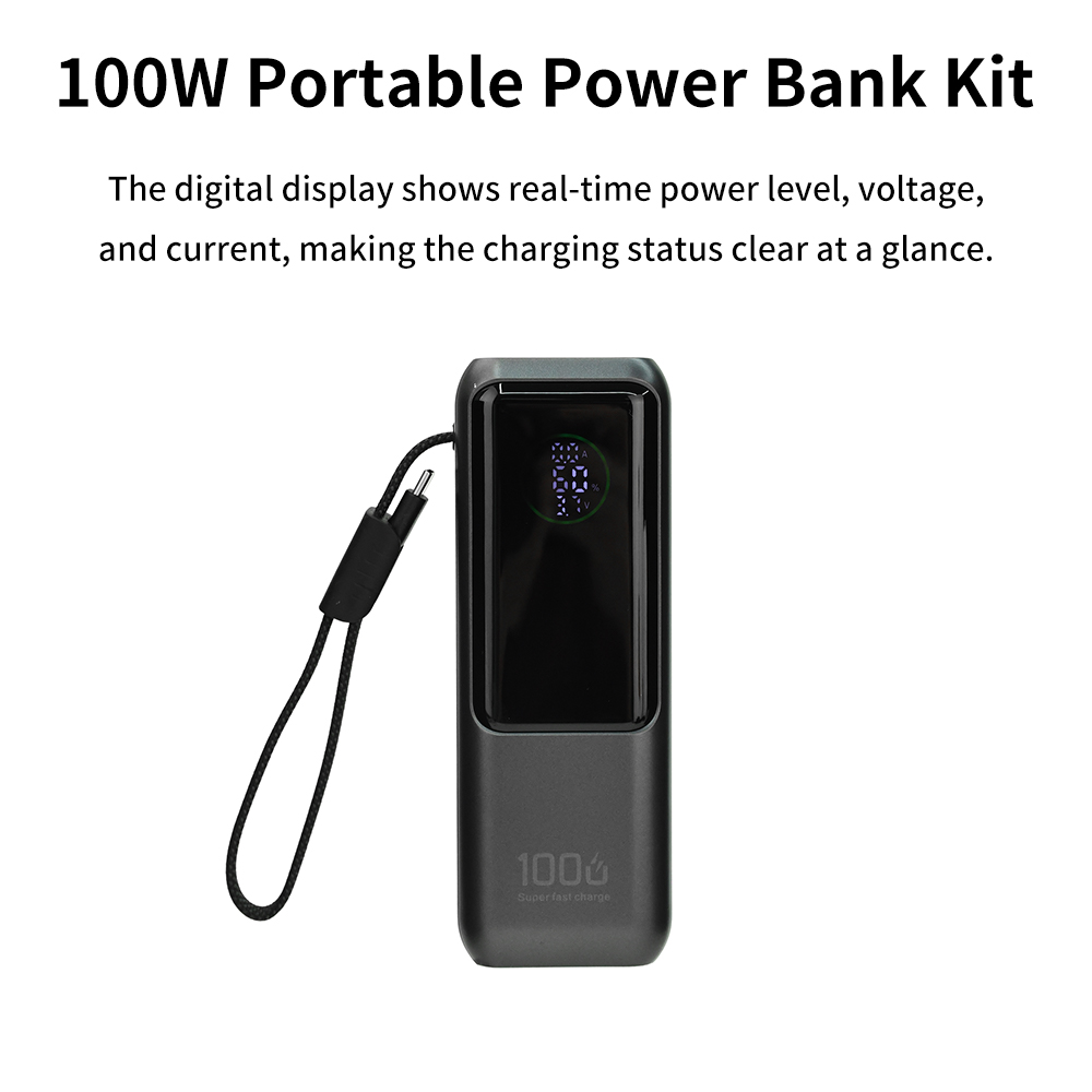 PD 100W Fast Charging Power Ba - огляд і ціна Diy Electronics Storage