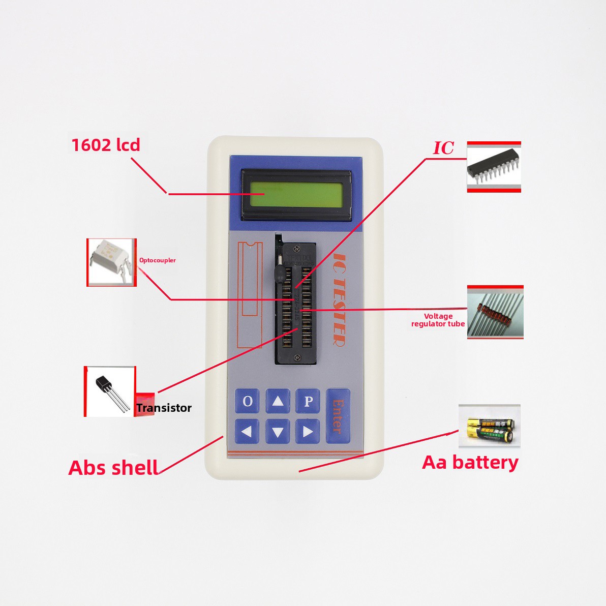 TSH‑06F IC Transistor Tester f - огляд і ціна Diy Electronics Lab Equipment