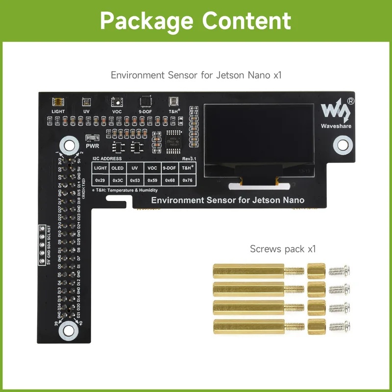 Environment Sensors Module for - огляд і ціна Oled Display Module