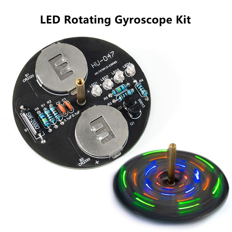 LED Spinning Top Electronics D - огляд і ціна Diy Electronics Kits For Beginners
