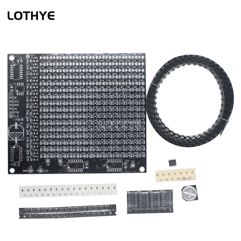 DIY Electronic Kit 256 LED Dot - огляд і ціна Diy Electronics Components
