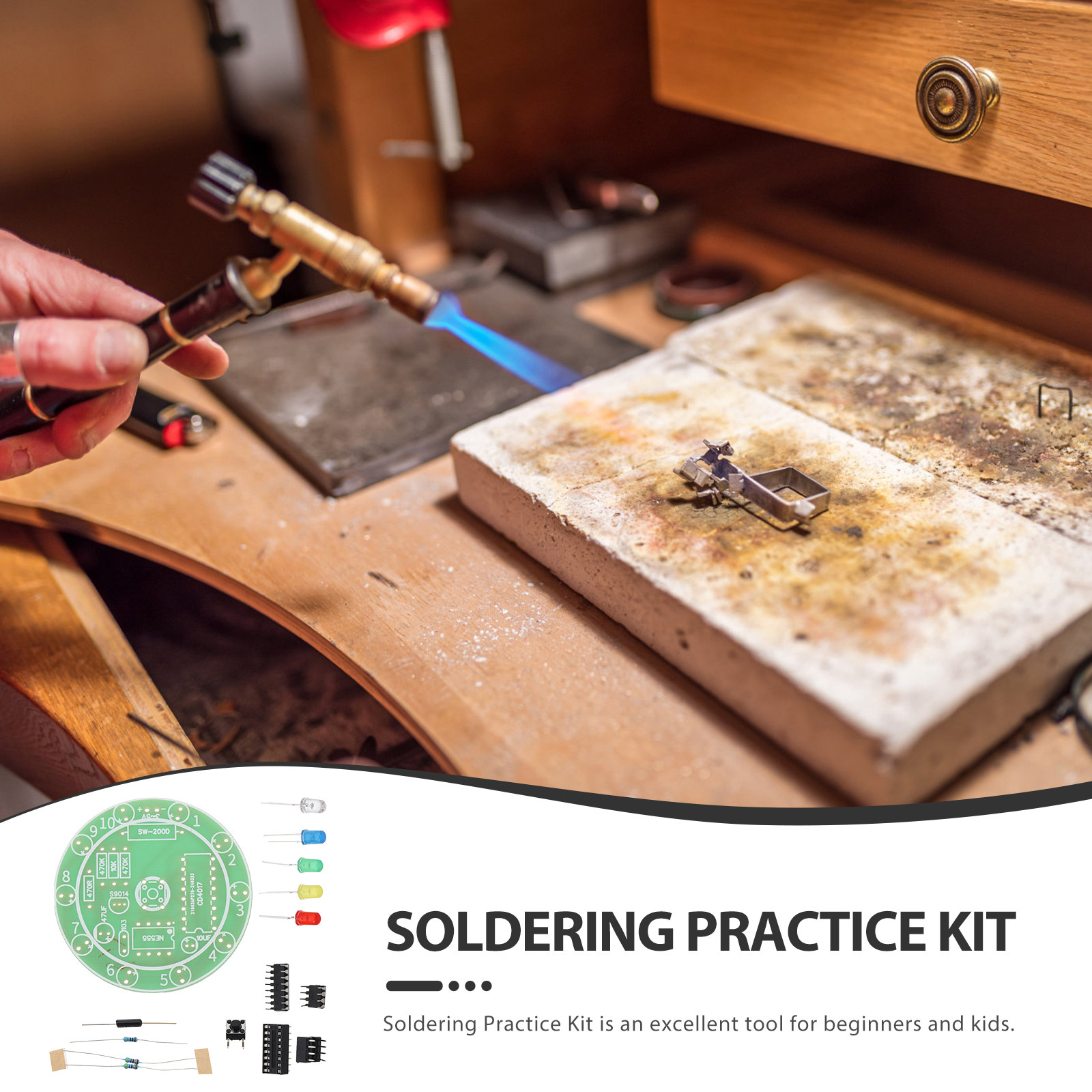 Solder Practice Kit for Beginn - огляд і ціна Diy Electronics Kits For Beginners