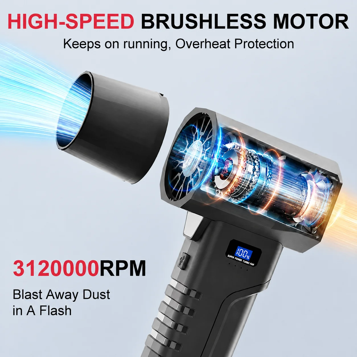 3120000RPM Jet Air Blower Supe - огляд і ціна Diy Electronics Cleaner