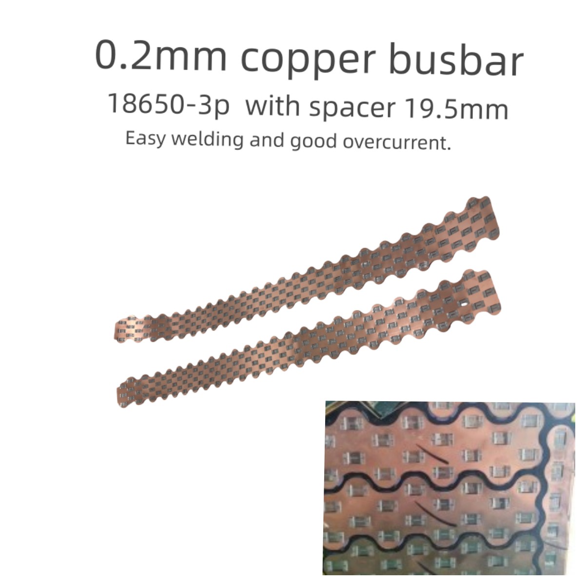 18650-3P W Style Copper Busbar - огляд і ціна Diy Electronics Components