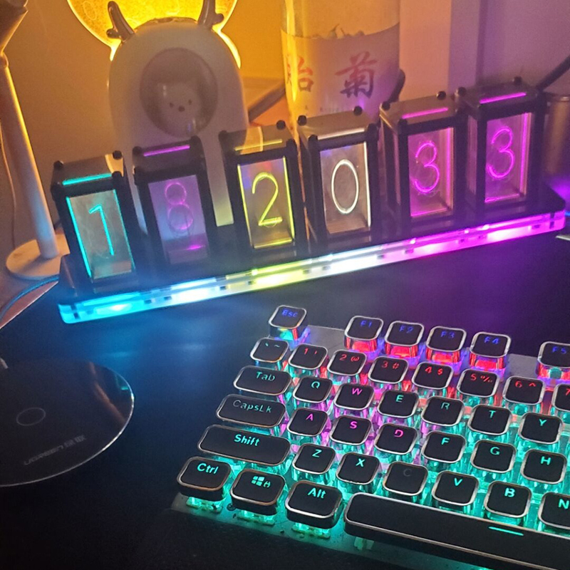 Led Table Clock Digital Silent - огляд і ціна Diy Electronics Table