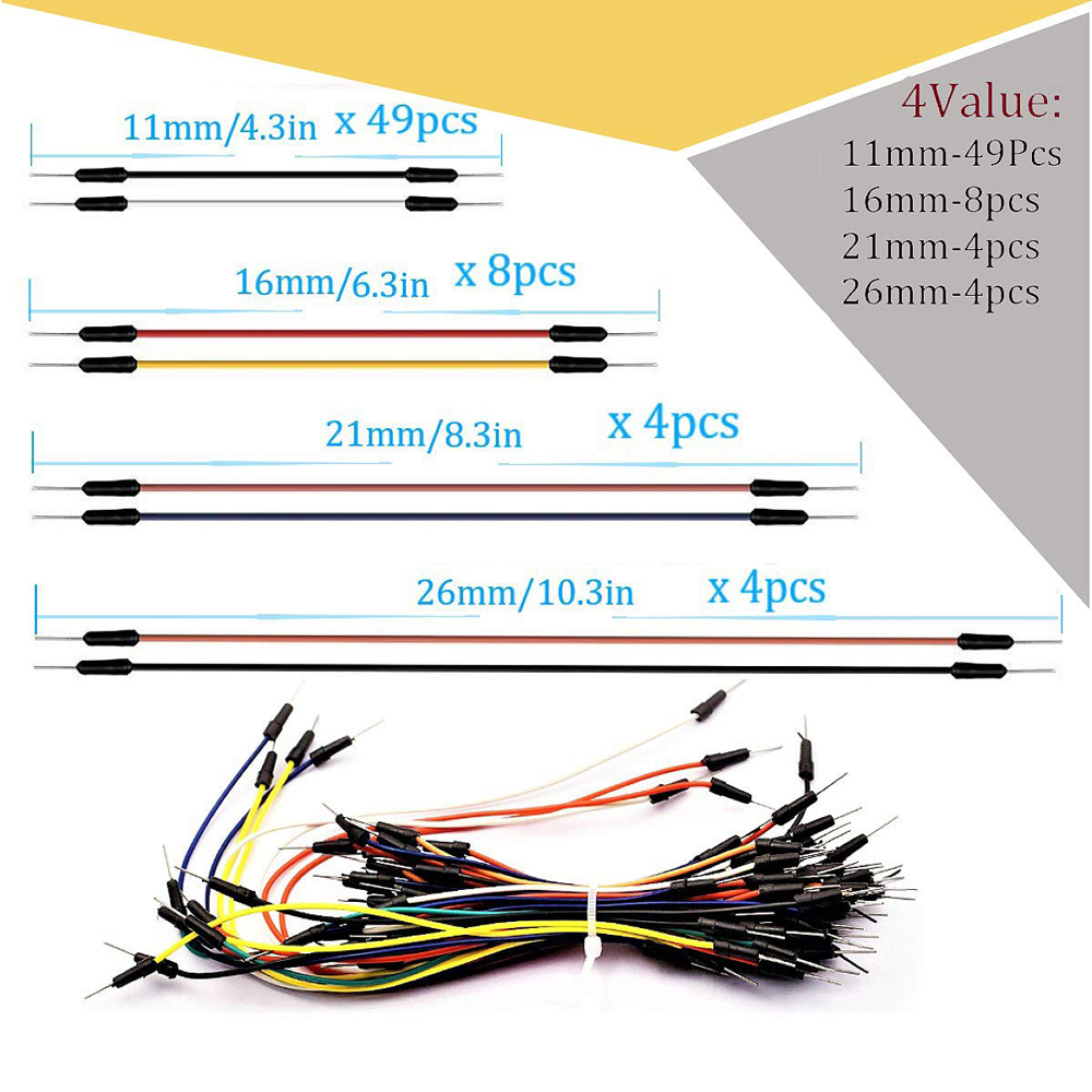 Breadboard Jumper Wire Kit wit - огляд і ціна Diy Electronics Breadboard